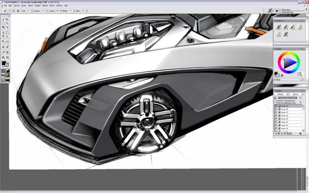 Ubee ，step，Car rendering，course，