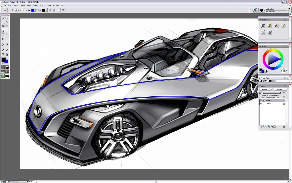 Ubee ，step，Car rendering，course，