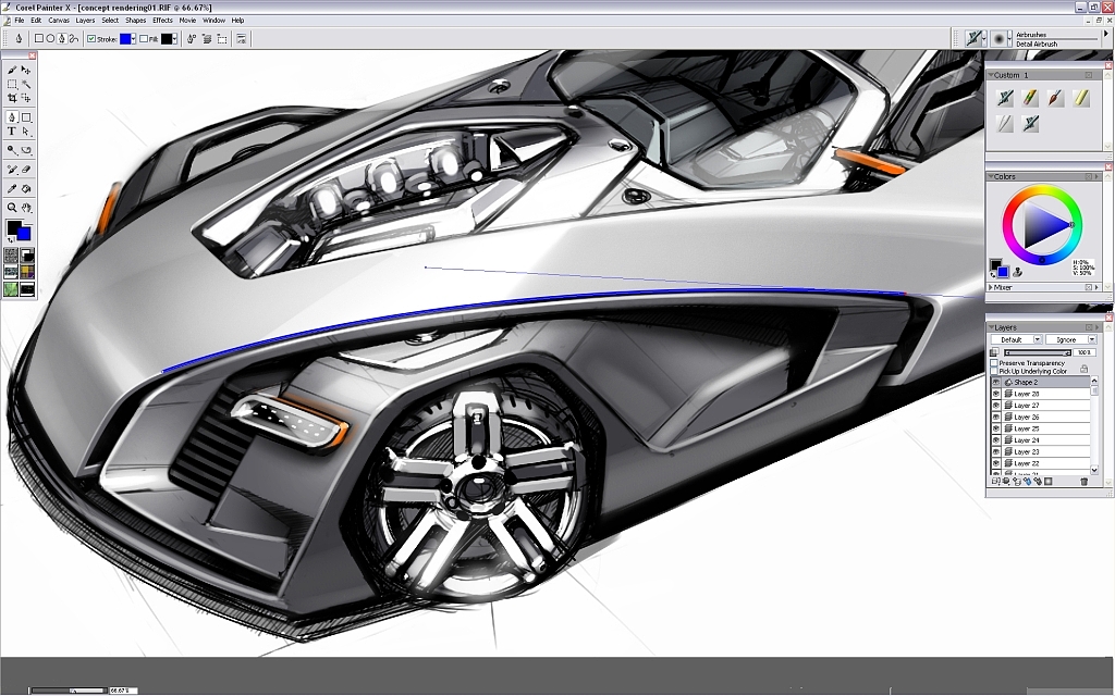 Ubee ，step，Car rendering，course，