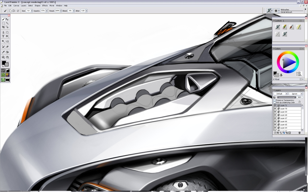Ubee ，step，Car rendering，course，