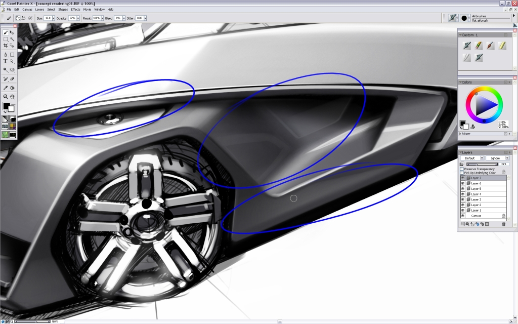 Ubee ，step，Car rendering，course，