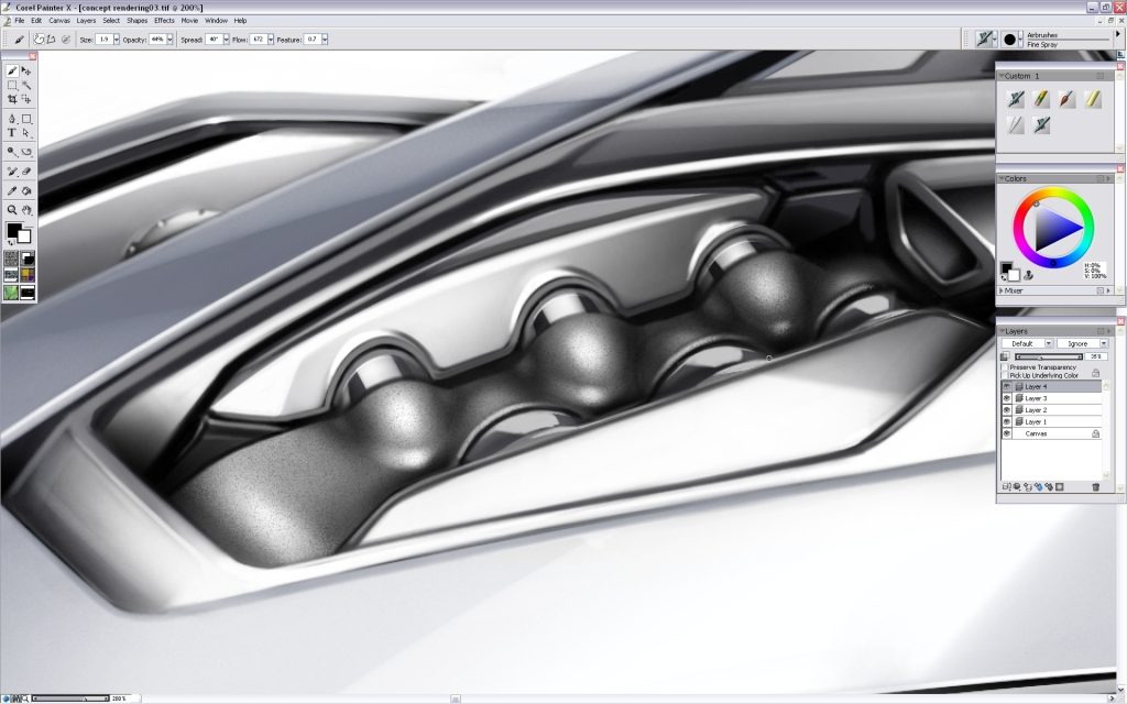 Ubee ，step，Car rendering，course，