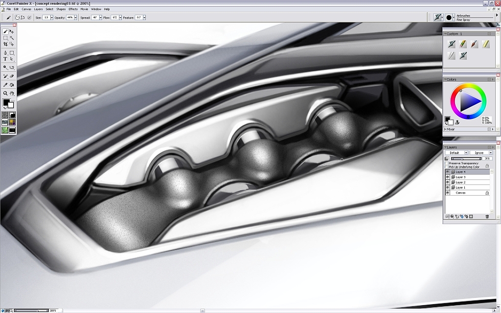 Ubee ，step，Car rendering，course，