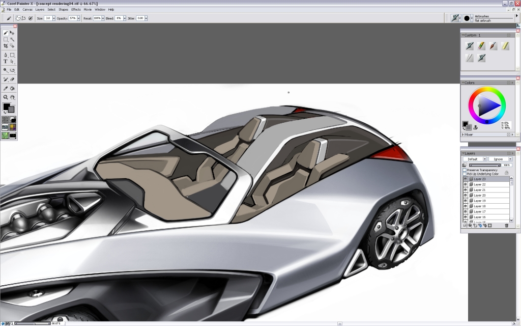 Ubee ，step，Car rendering，course，