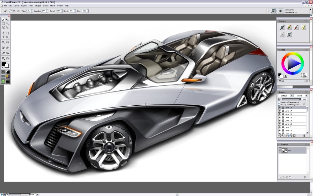 Ubee ，step，Car rendering，course，