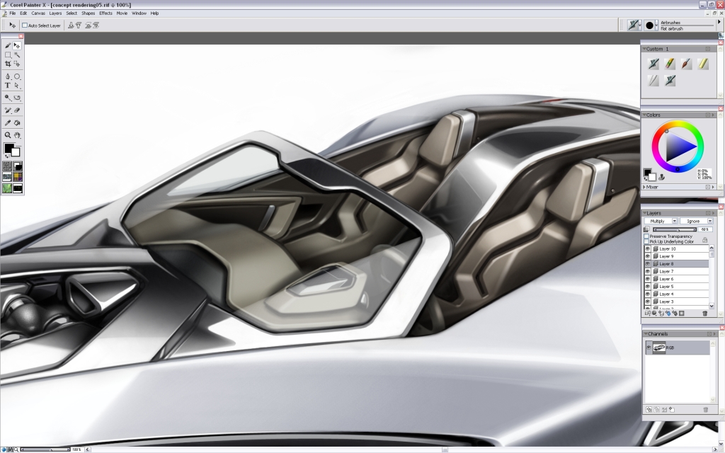 Ubee ，step，Car rendering，course，