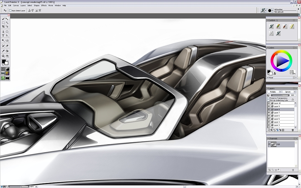 Ubee ，step，Car rendering，course，