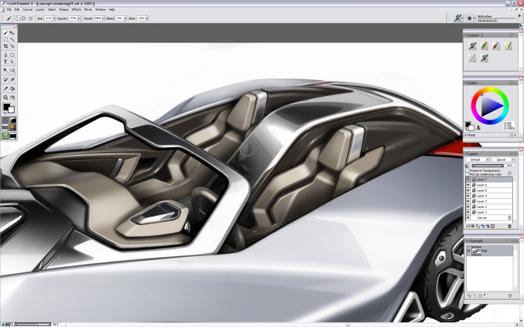 Ubee ，step，Car rendering，course，