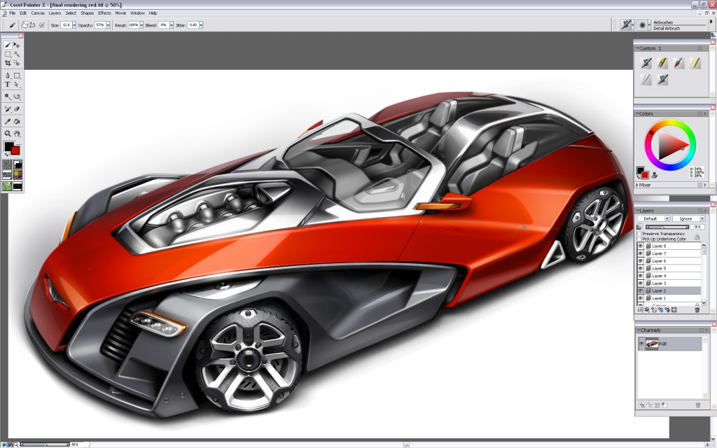 Ubee ，step，Car rendering，course，