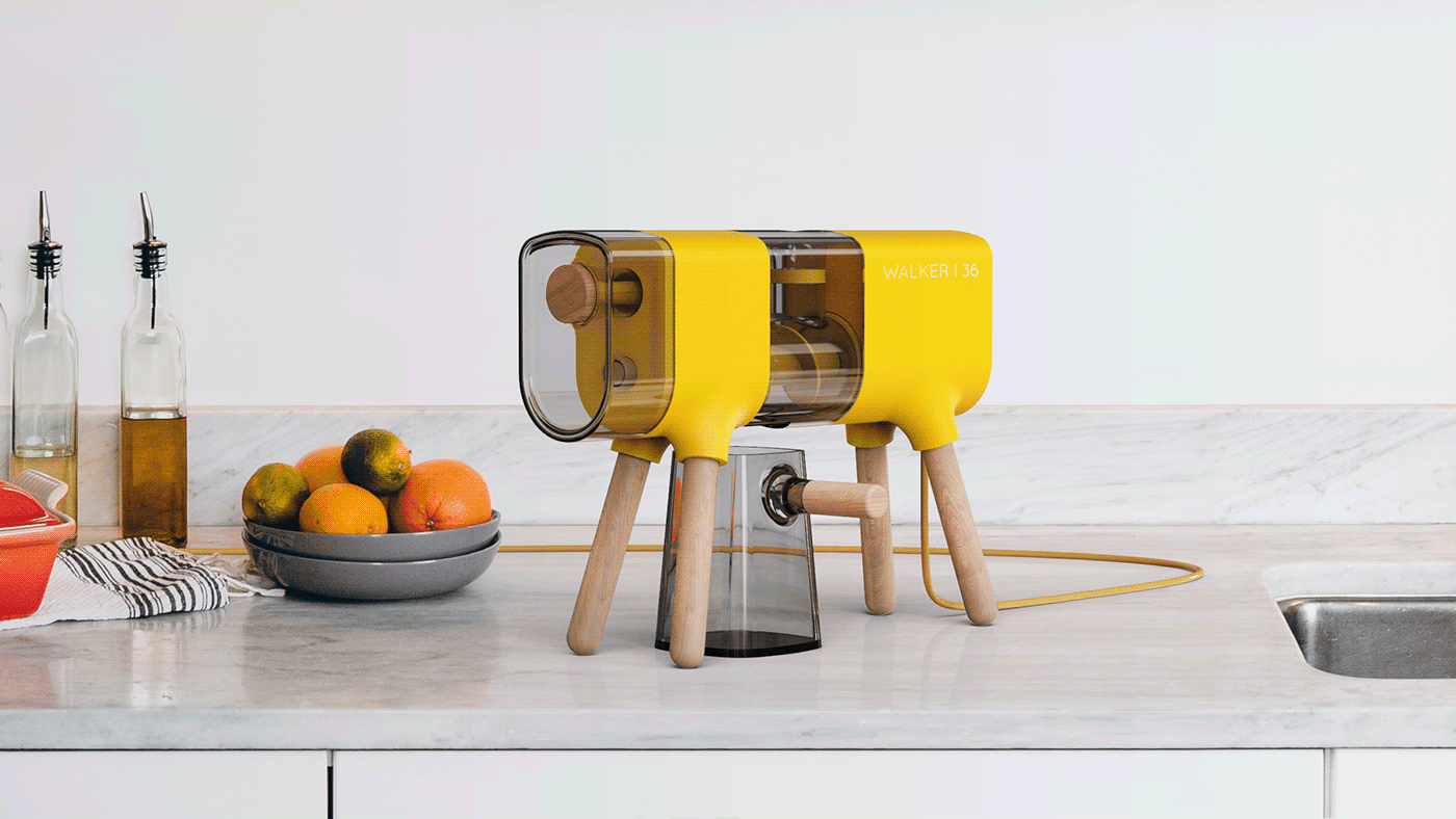Walker Juicer，Juicer，small home appliances，industrial design，