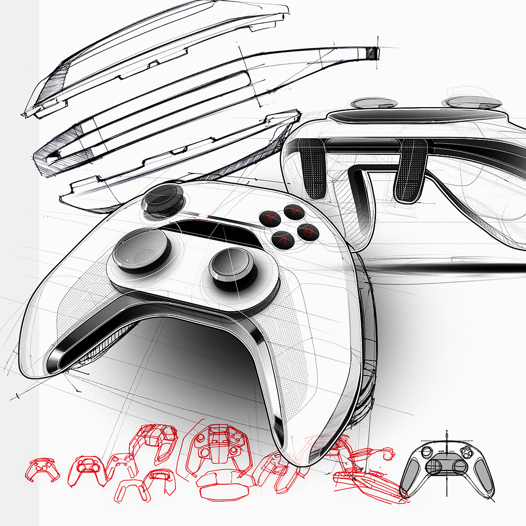 industrial design，Hand drawn，sketch，illustration，