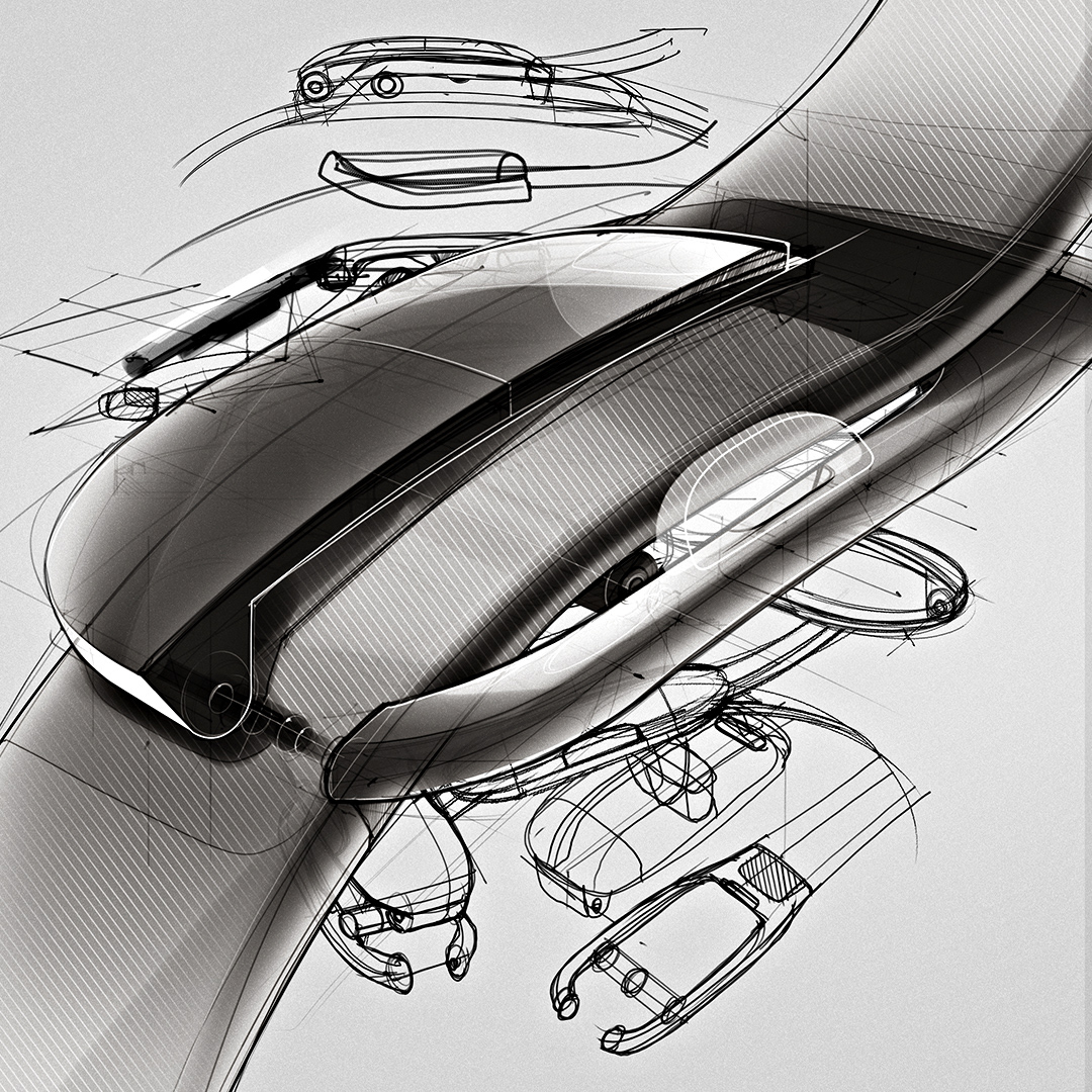 industrial design，Hand drawn，sketch，illustration，