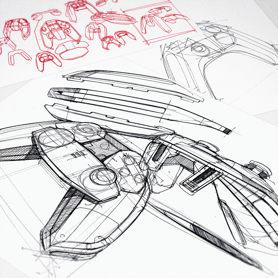 industrial design，Hand drawn，sketch，illustration，