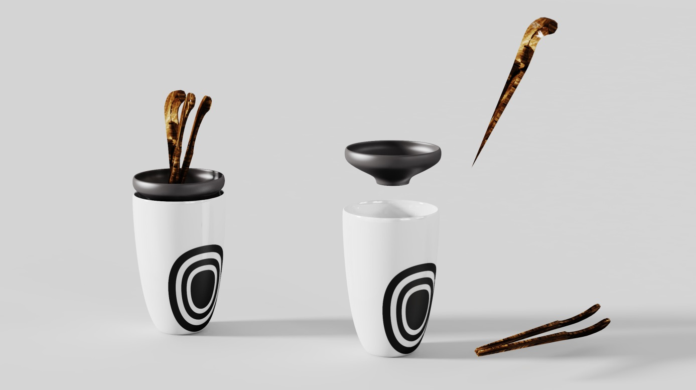 山海·蓬莱——基于山海经陶瓷文创茶具设计