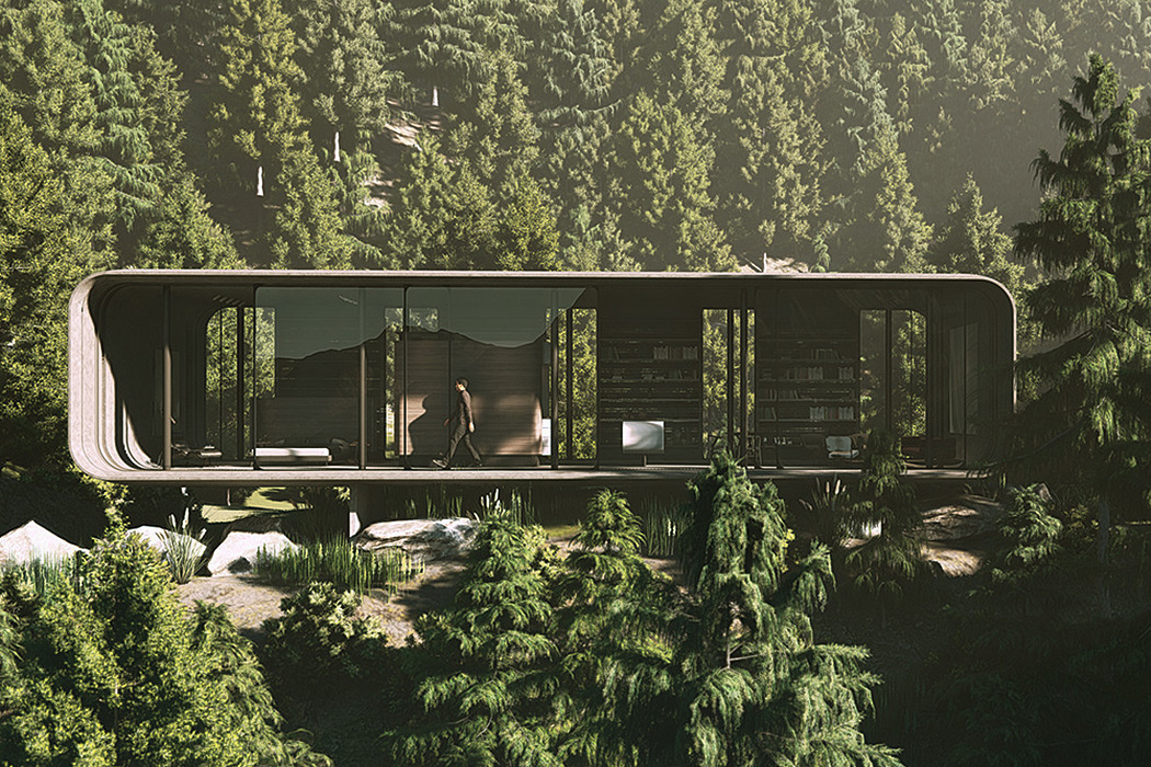 Architecture，Interior design，log cabin，industrial design，