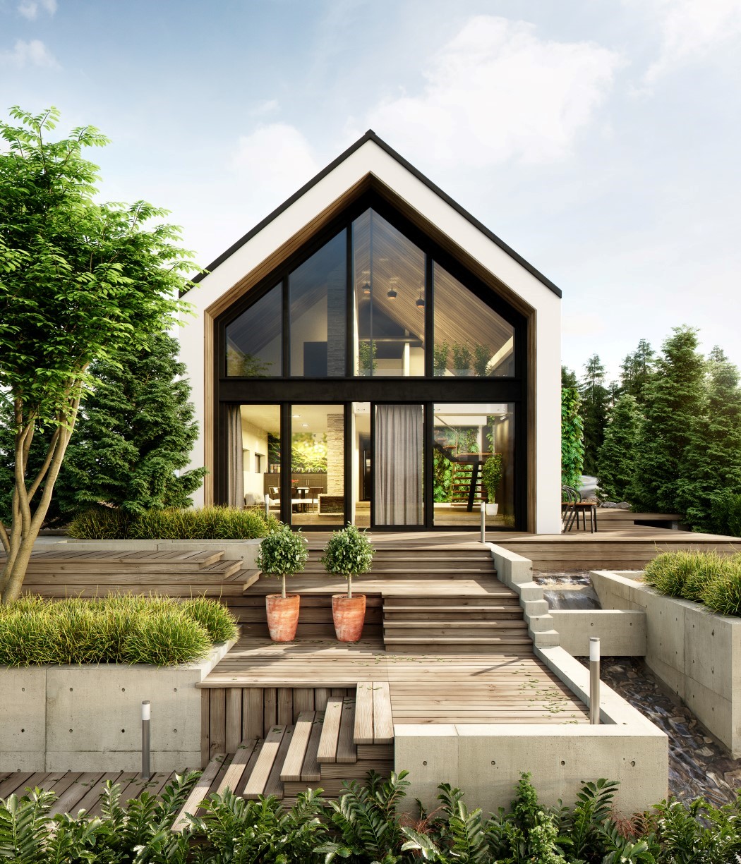 Architecture，Interior design，log cabin，industrial design，