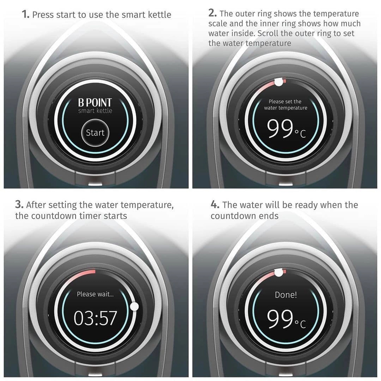 B POINT，kettle，small home appliances，product design，