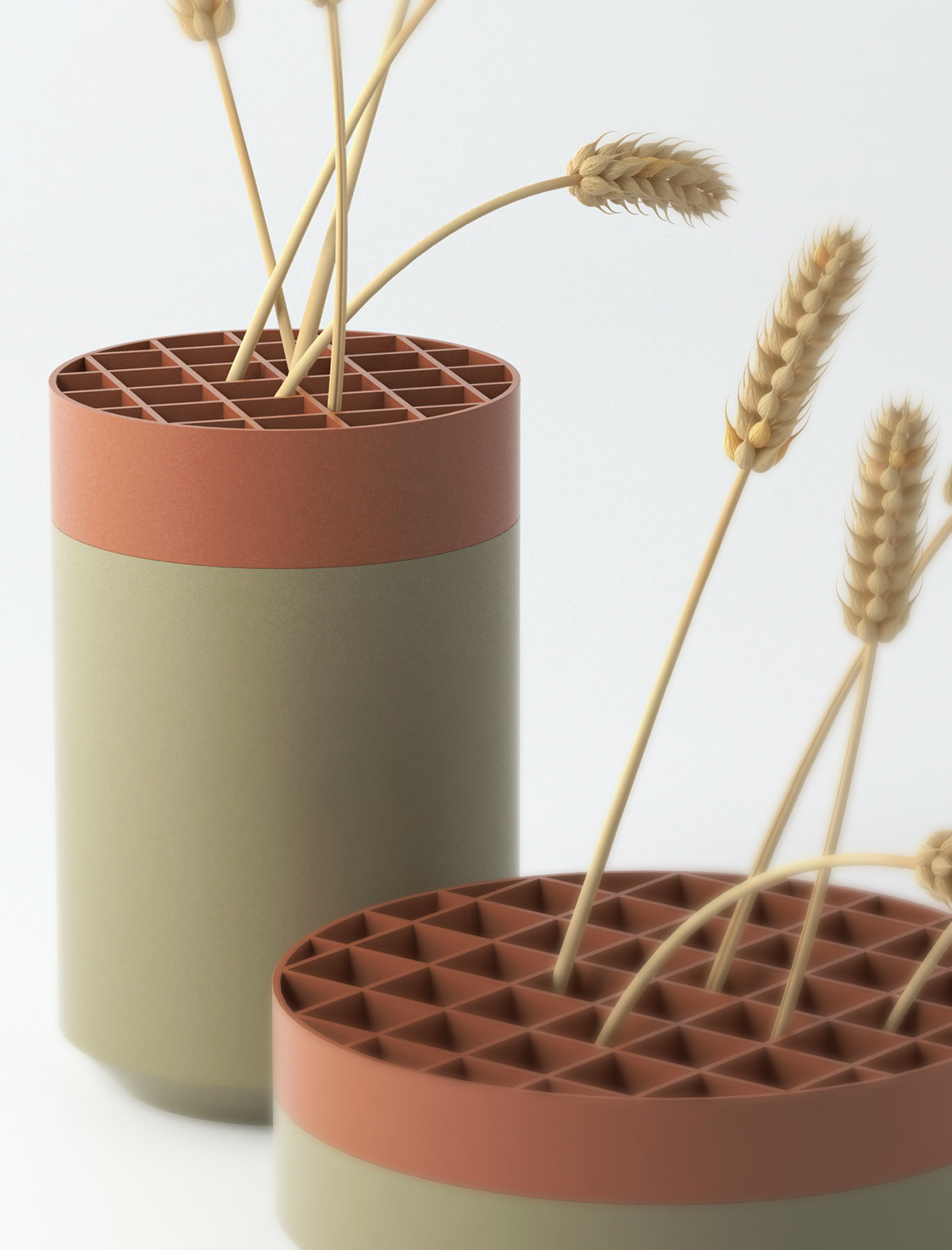 massif，Vase，Metallic materials，grace，