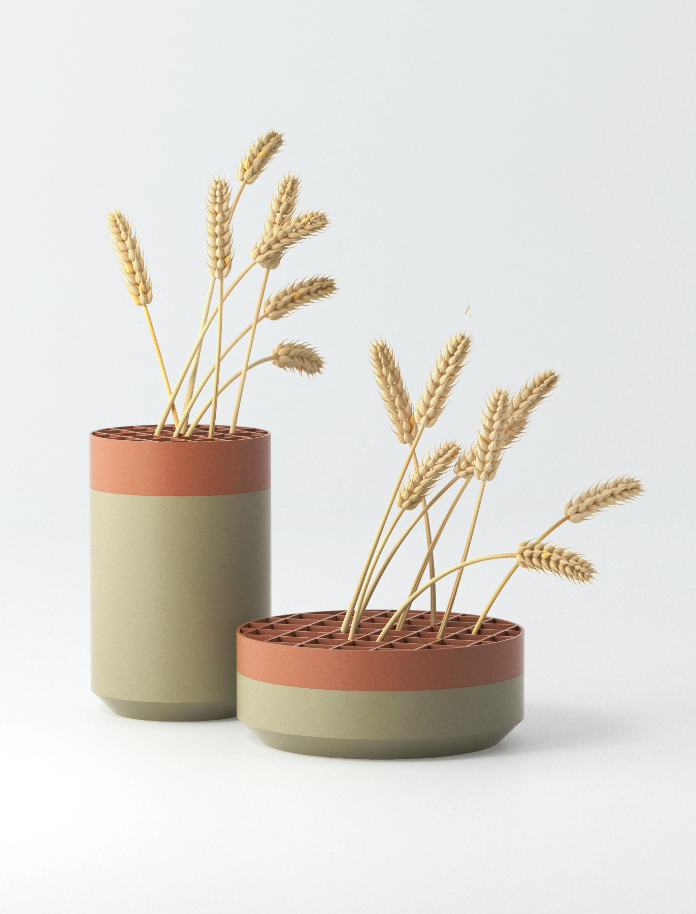 massif，Vase，Metallic materials，grace，