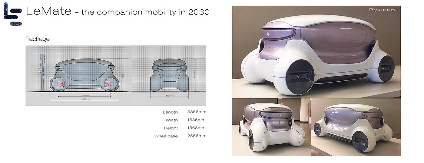 Lemate，Automobile design，Appearance Q cute，Unique shape，