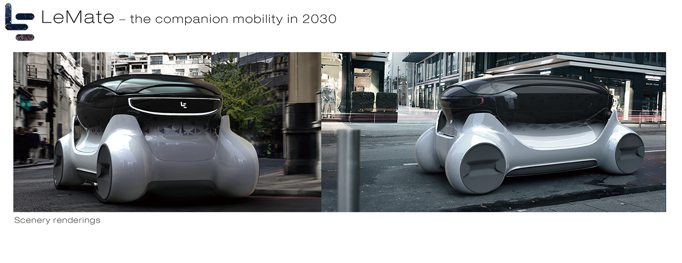 Lemate，Automobile design，Appearance Q cute，Unique shape，