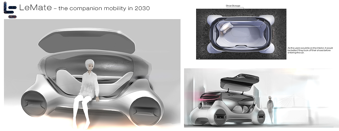 Lemate，Automobile design，Appearance Q cute，Unique shape，