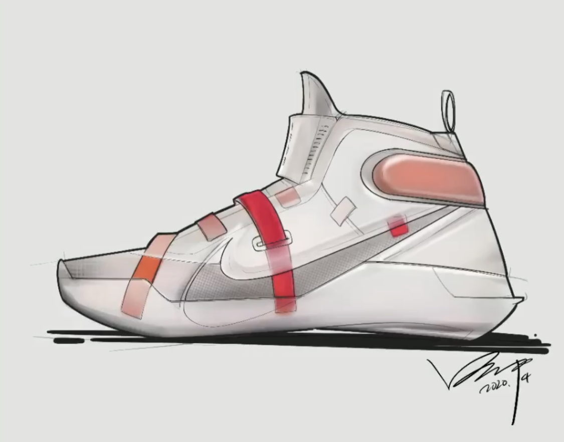 Hand drawing exercise，product design，industrial design，Hand drawn，Hand drawn products，shoes，