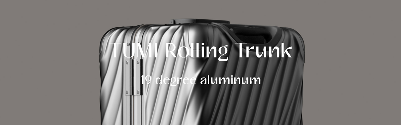 product design，trunk，Aluminum products，Tumi，