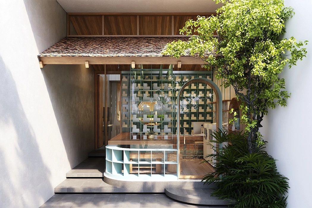 建筑设计，室内设计，岘港之家，四层住宅，