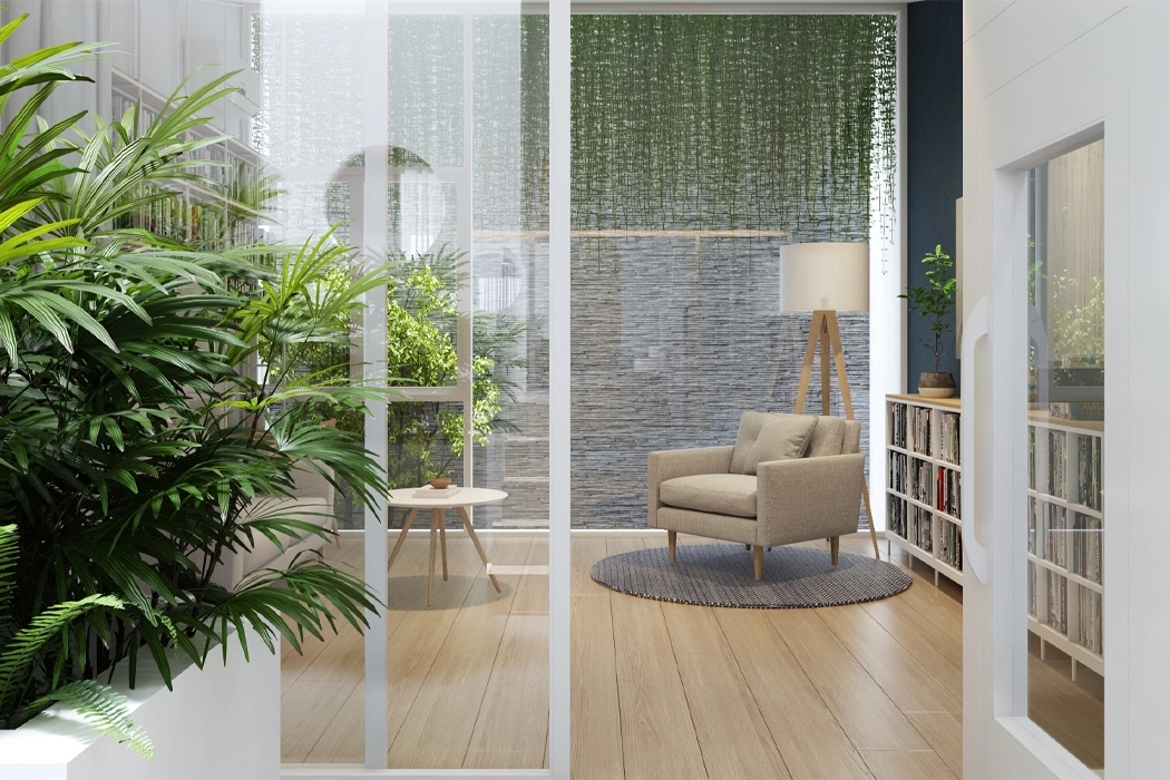 Architectural design，Interior design，Da Nang house，Four storey residence，