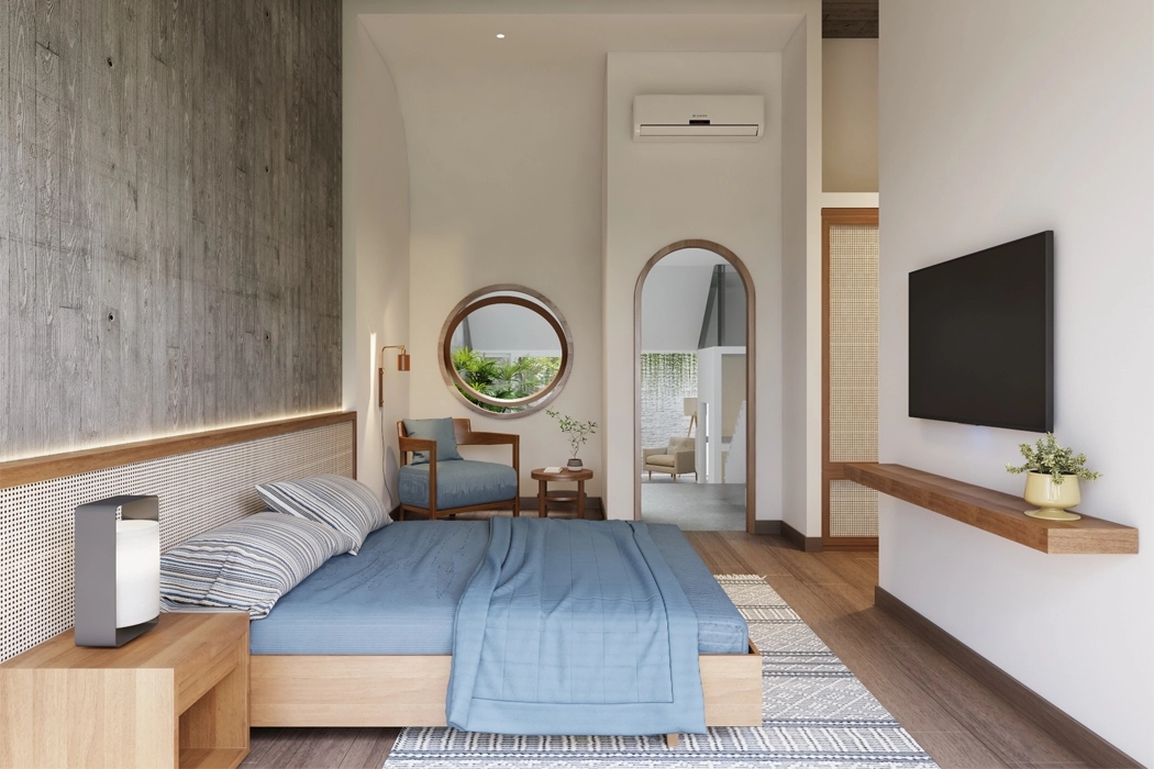 Architectural design，Interior design，Da Nang house，Four storey residence，