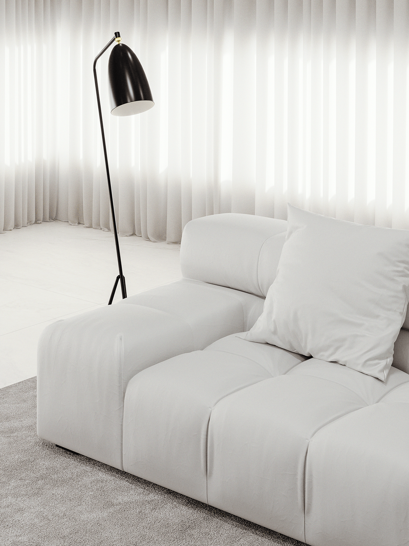 Interior design，cg，Warm color，