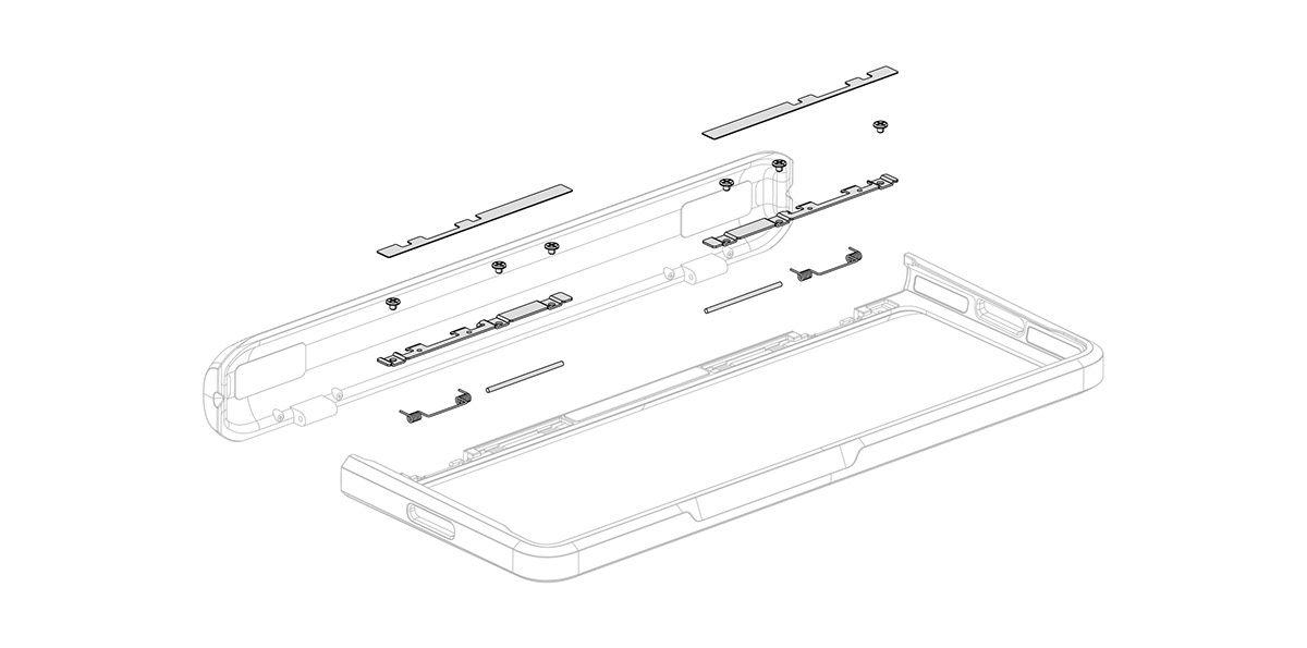 Folding mobile phone case，Samsung folding mobile phone，Fall resistant material，