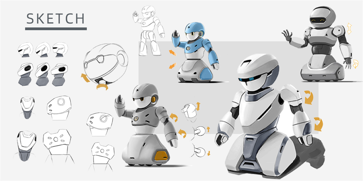 robot，household electrical appliances，industrial design，