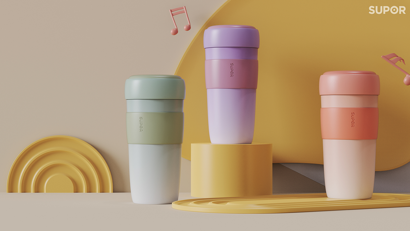 coffee cup，vacuum cup，Portable，Design first，SUPOR，