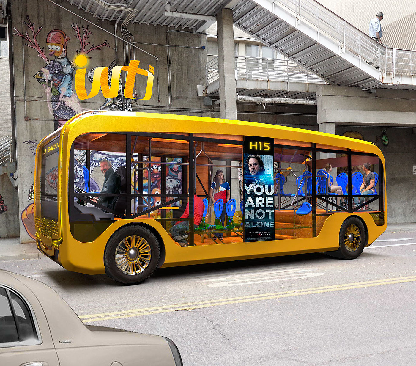 solar energy，Electric，bus，bus，Public transport system，