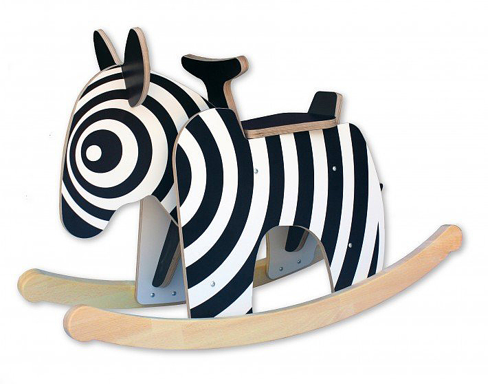 Children's Toys，zebra，Rocking chair，