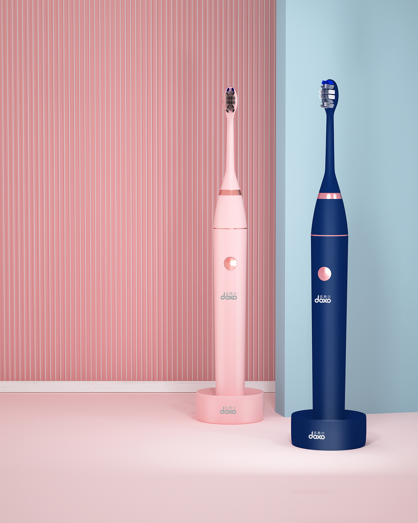 Electric toothbrush，toothbrush，C4D rendering，