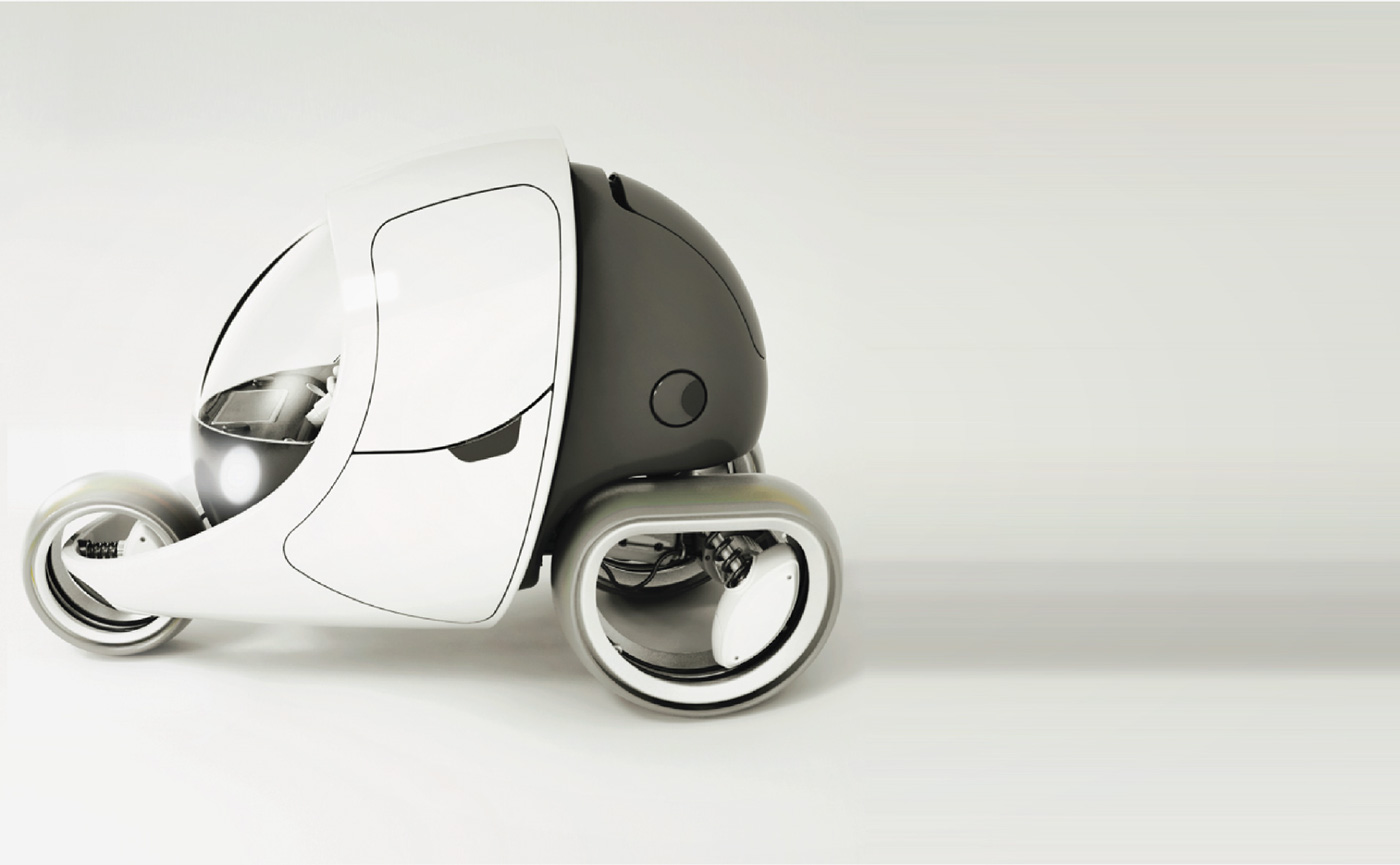 small-scale，vehicle，Concept car，Round，convenient，