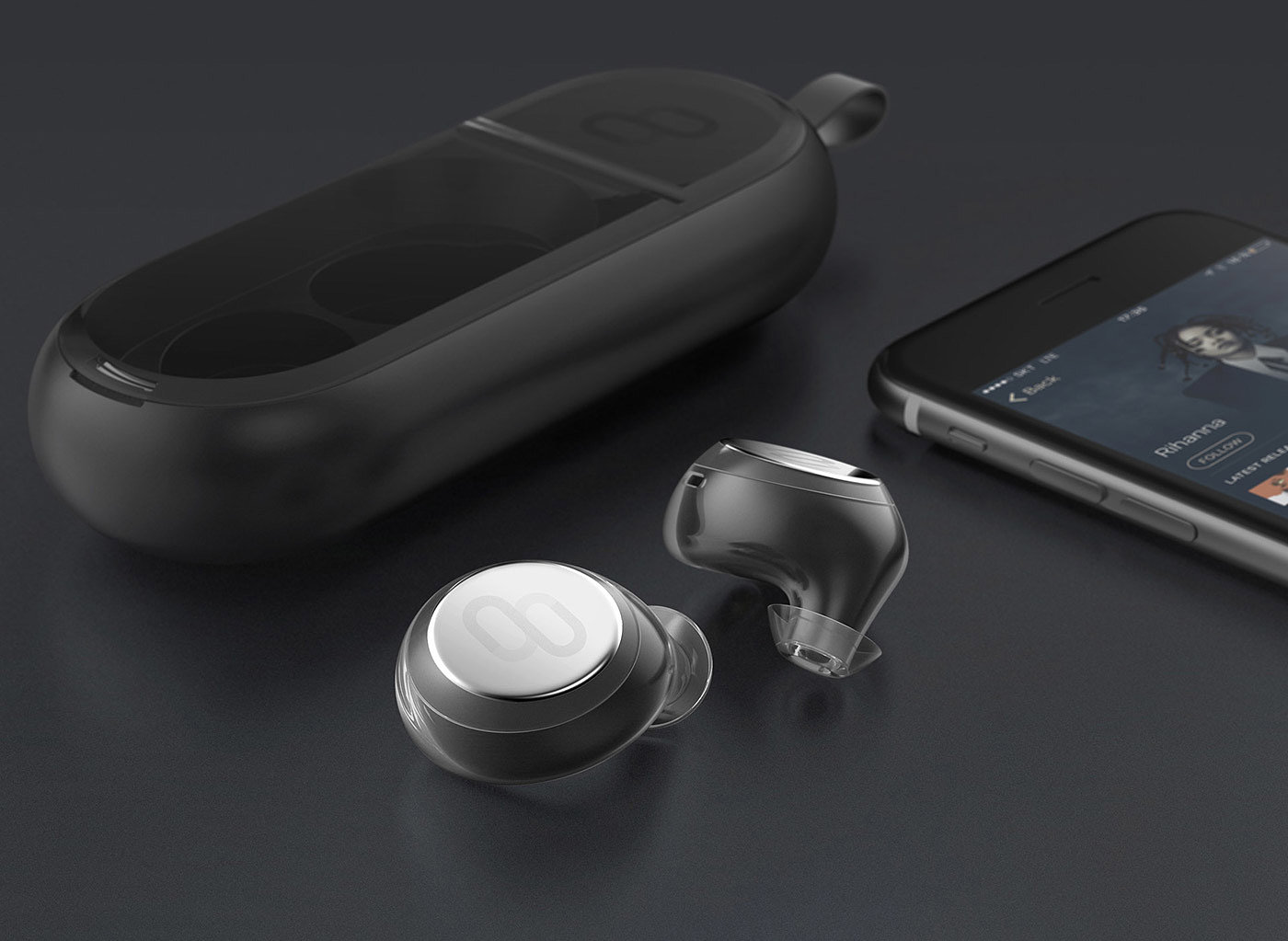 Wireless headset，translate，Touch screen，To the ear，