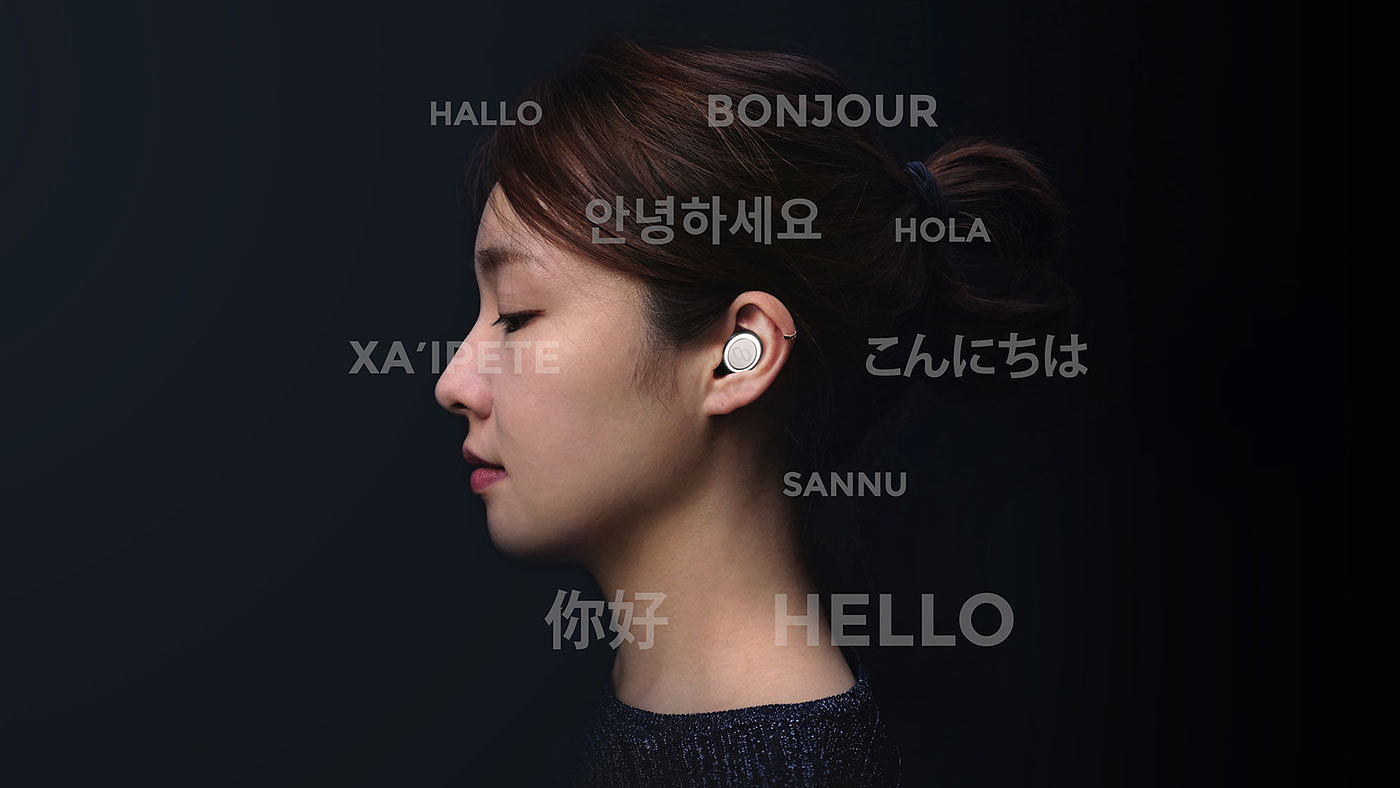 Wireless headset，translate，Touch screen，To the ear，