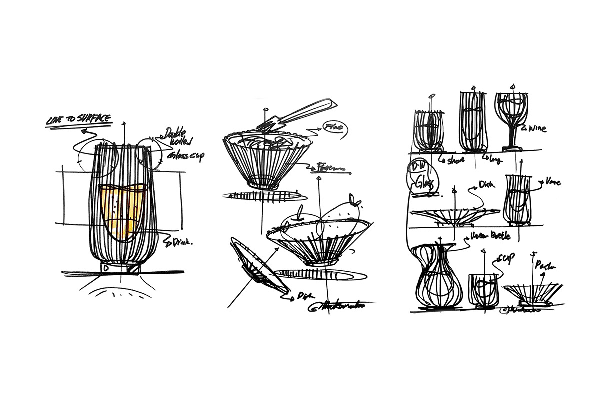 tableware，line，Glass，