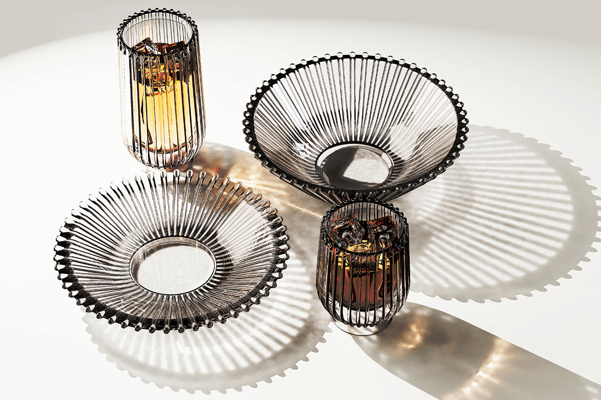 tableware，line，Glass，