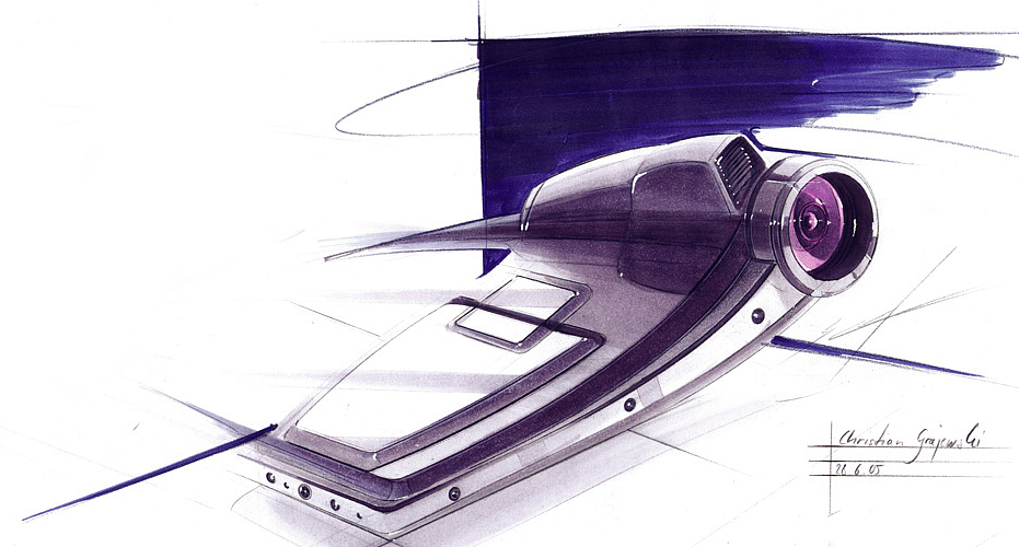 Mr Christian Graje，product design，Hand drawing，Marker light and shadow，