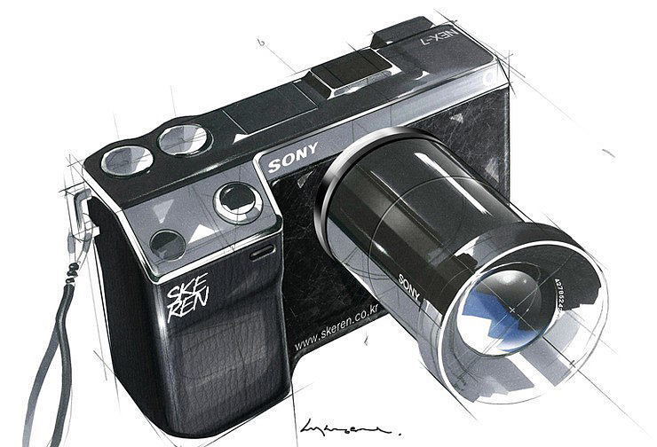 Marker hand drawn，Sangwon Seok，Automotive Designer，the republic of korea，