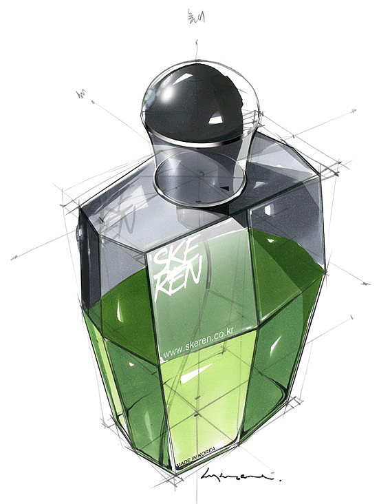 Marker hand drawn，Sangwon Seok，Automotive Designer，the republic of korea，