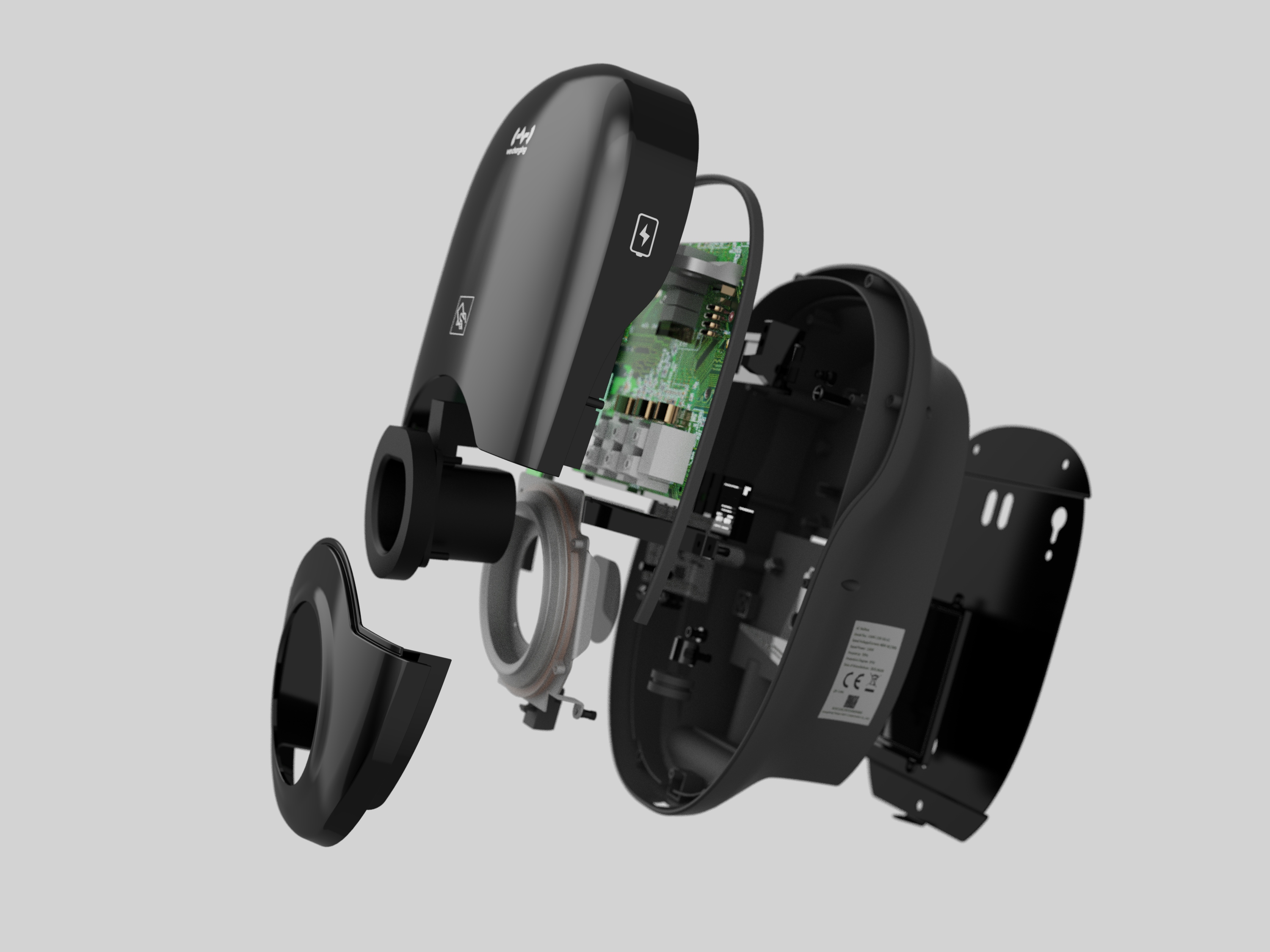 Charging pile，Charging gun，European charging pile，Structural design，