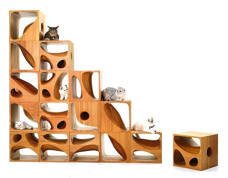 Cat toys，wood，Hollowed out，carving，Furniture furnishings，