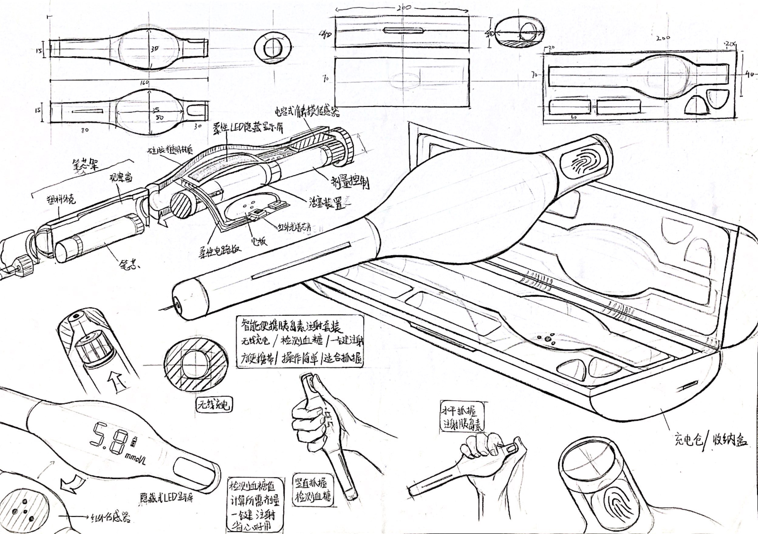 Insulin syringe，Insulin pen，Diabetes，Injection suit，intelligence，Detect blood glucose，insulin，
