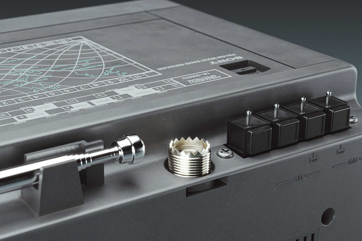 Sony ICF-6800W，Sony，radio，